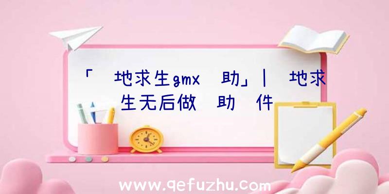 「绝地求生gmx辅助」|绝地求生无后做辅助软件